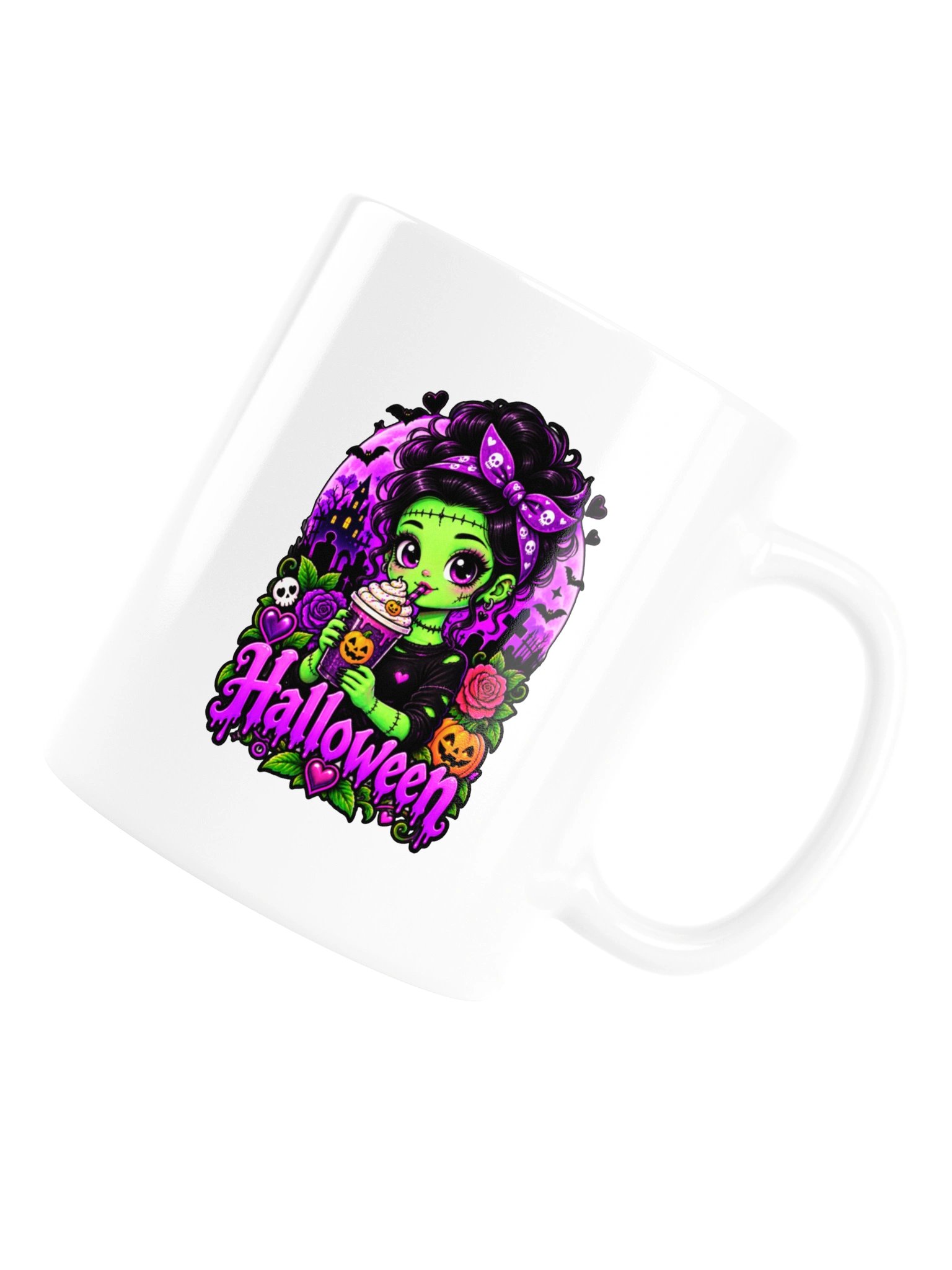 Cute Frankenstein Halloween Coffee Mug – Spooky Coffee Lover product image (17)