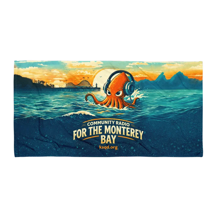 KSQD “Community Radio for Monterey Bay” Beach Towel - Medium product image (3)