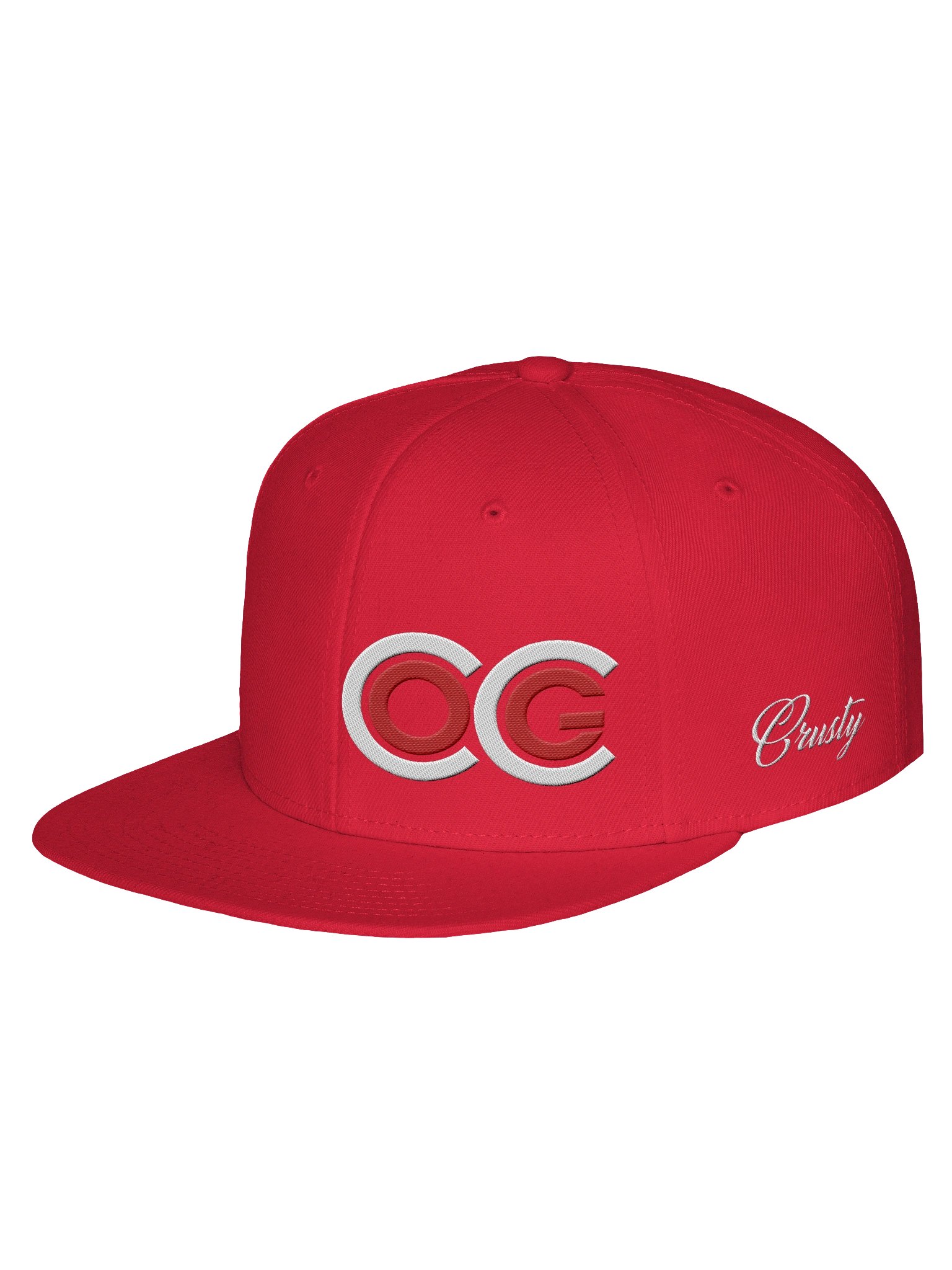 Cocoa Crusty CCOG Flatbill - White/Red on Red product image (2)
