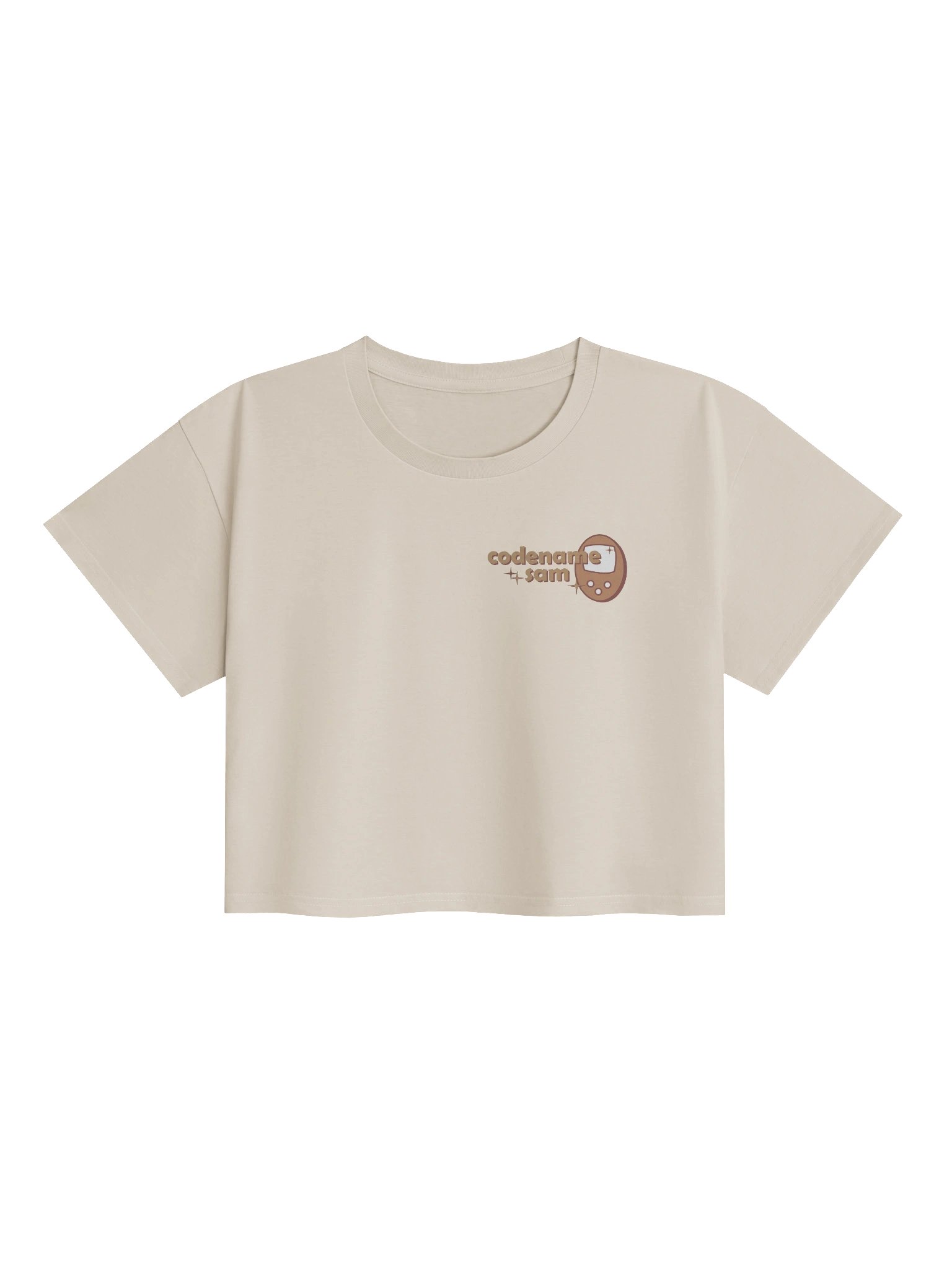 Codenamesam Logo Crop Tee (Brown) product image (3)