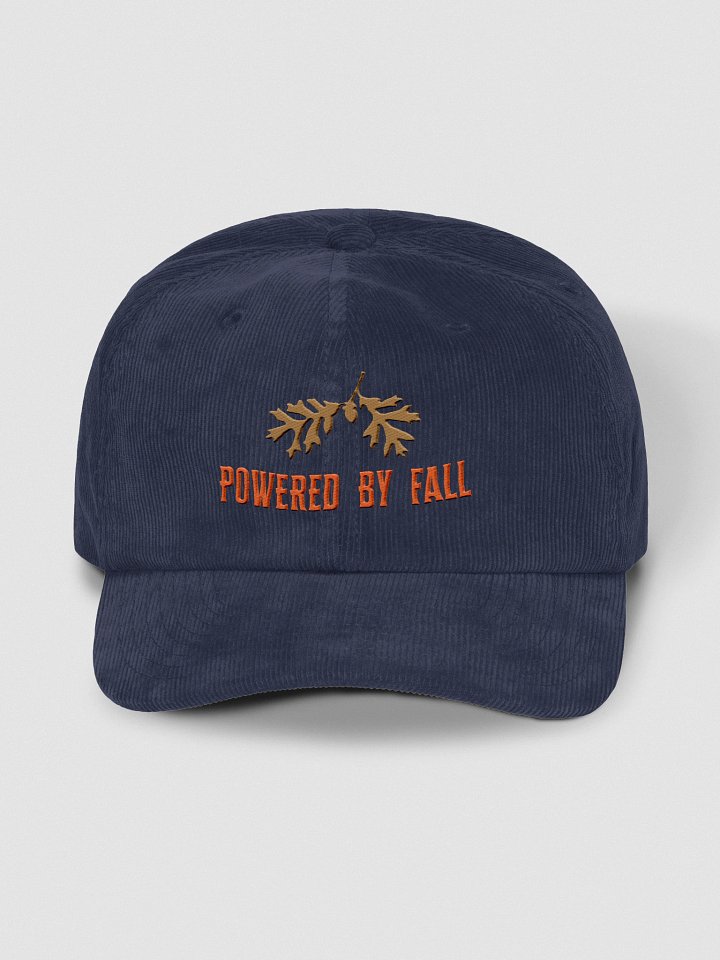 Powered by Fall, Autumn Foliage Corduroy Dad Hat product image (1)