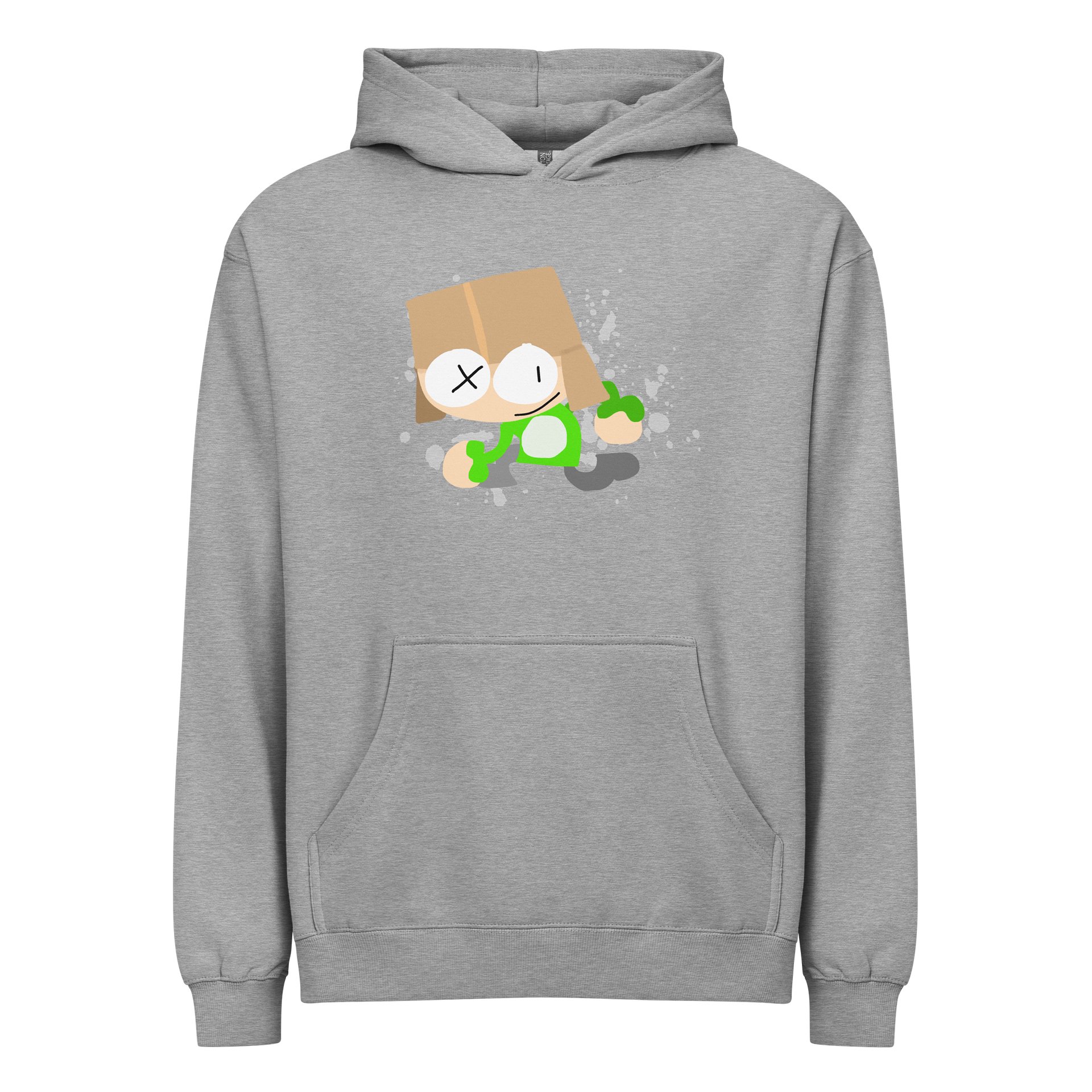 “Bob PH” grey box hoodie product image (1)