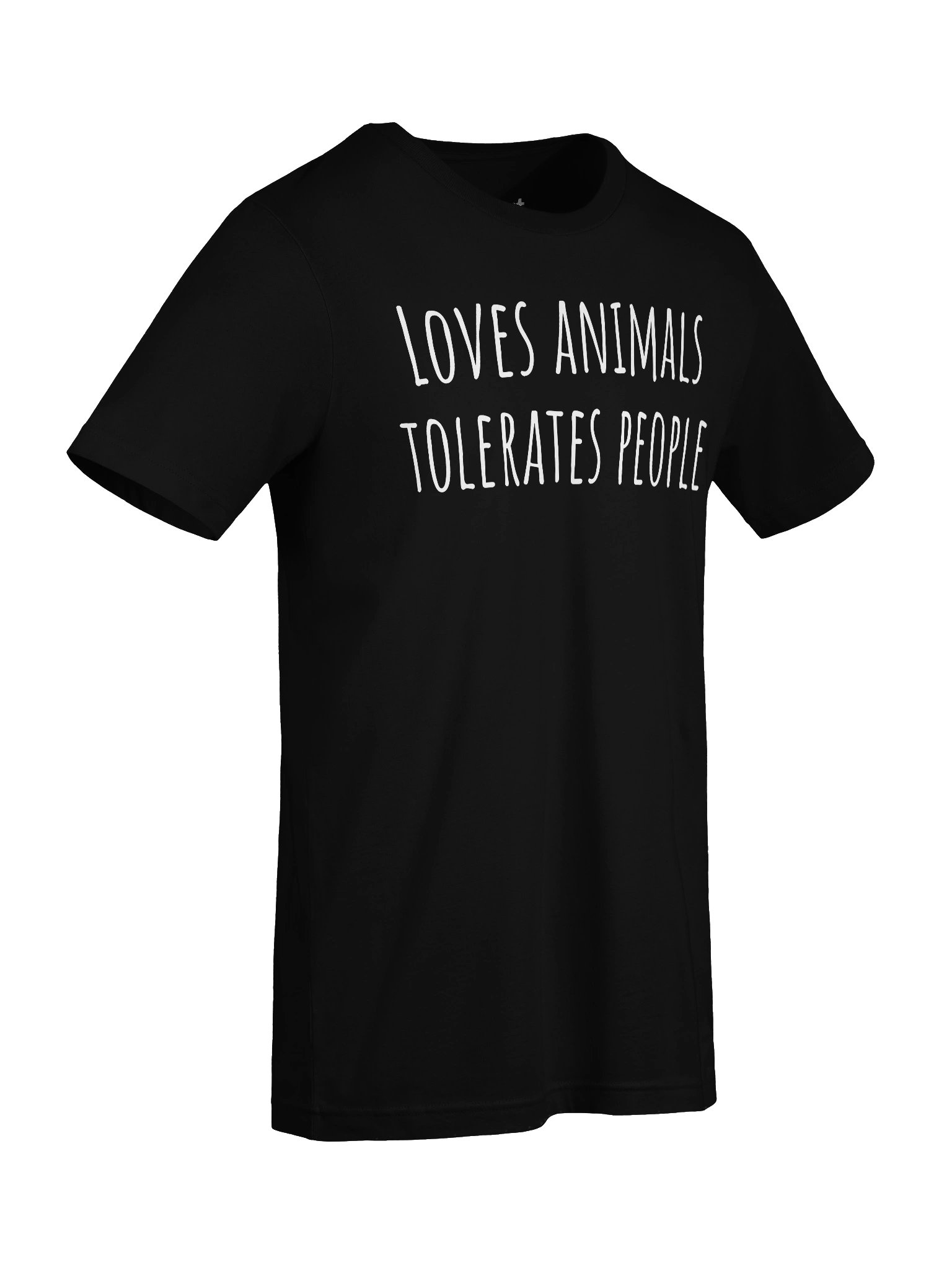 Loves animals tolerate people Unisex T-Shirt product image (89)