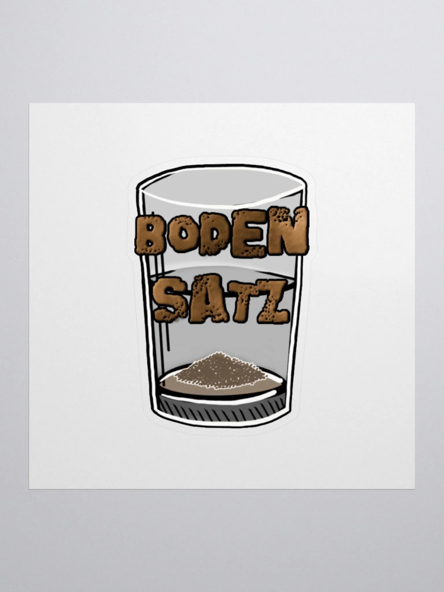 BODENSATZ | Glas, Sticker product image (1)