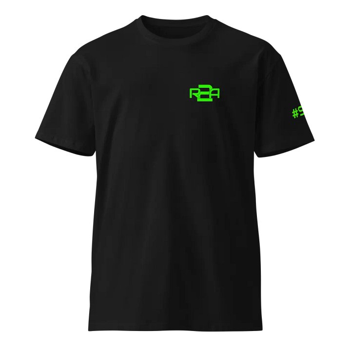 Lime Green Logo T- Shirt Front and Back with #SLF on Sleeve product image (1)