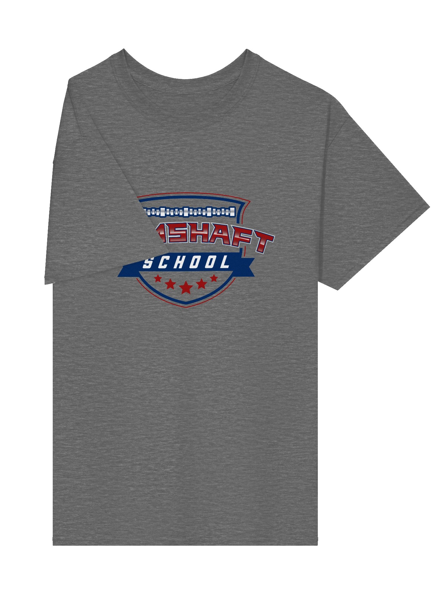 T-shirt - Red White and Blue on Graphite Heather product image (4)