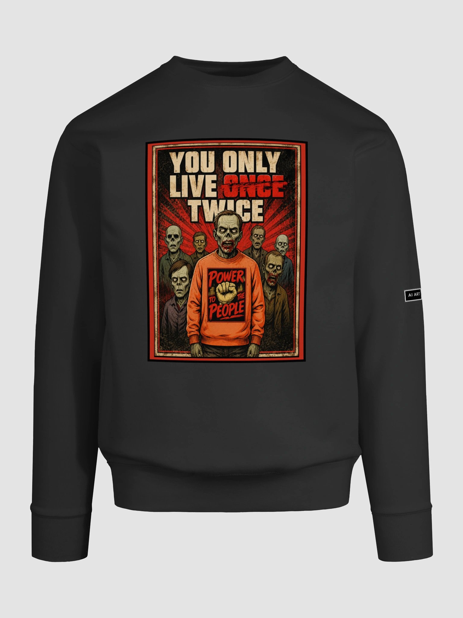 "YOU ONLY LIVE TWICE" premium cotton sweatshirt product image (7)
