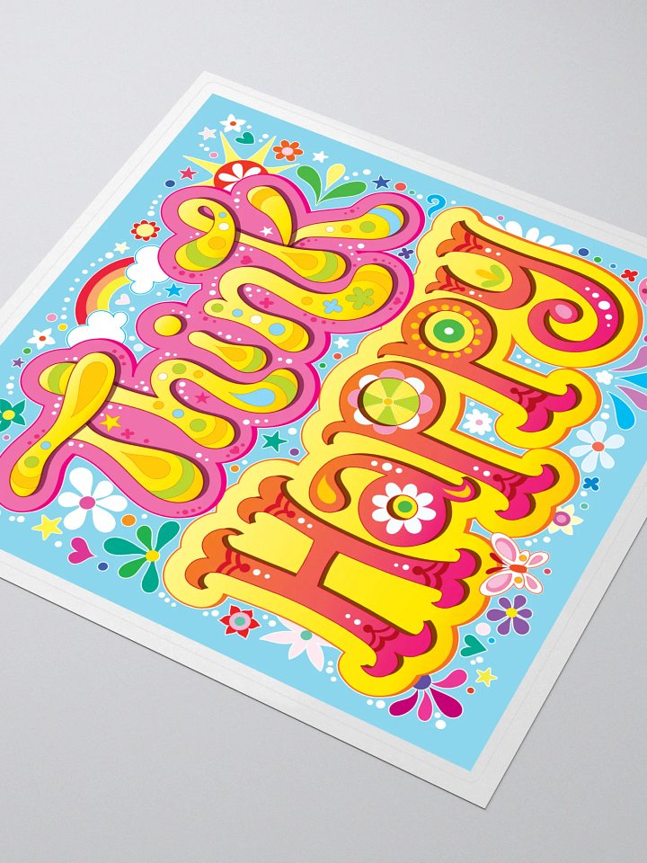 Think Happy Sticker product image (2)