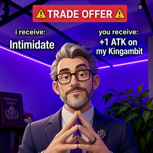 They brought Intimidate. I brought Kingambit.

The trade offer was accepted before they read the fine print. ⚔️

Live now tes...