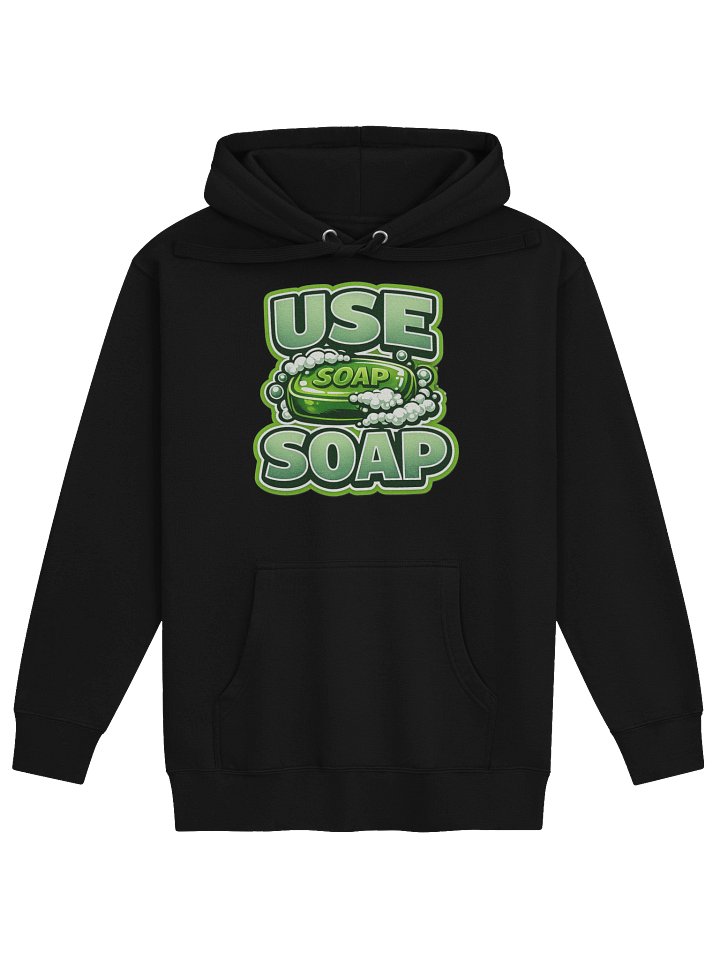 Use Soap Hoodie (Green Writing) product image (3)