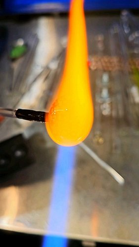 Asteroid Galaxy Shard ☄️

It features a suspended asteroid in front of a 24k gold and .9999 silver fumed Star Cluster scene ✨️