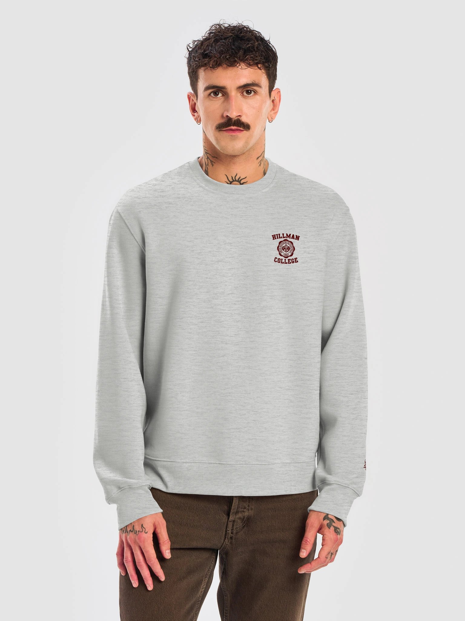 I Ain't Go to Hillman. Oversized gray sweater. product image (5)