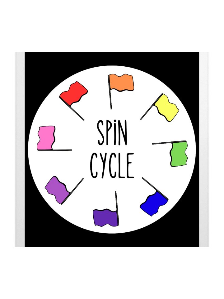 "Spin Cycle" Colorful Sticker product image (1)