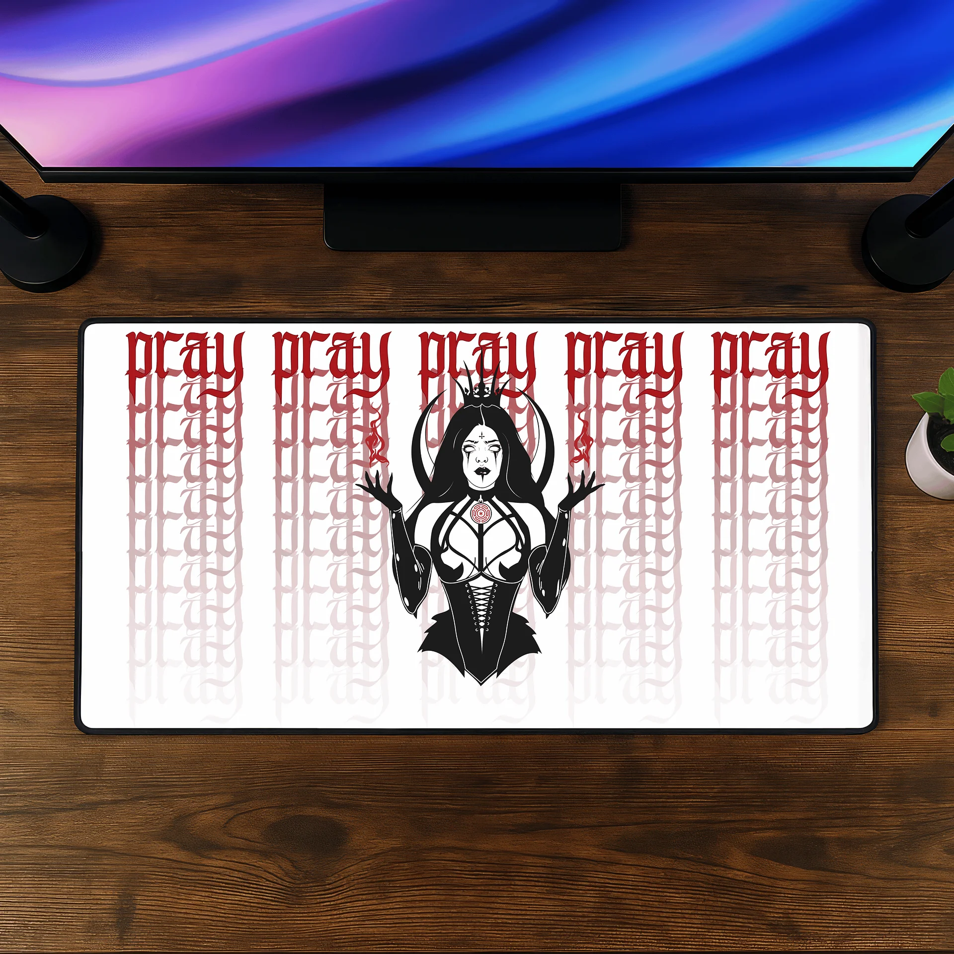 Pray To Her Desk Mat product image (2)