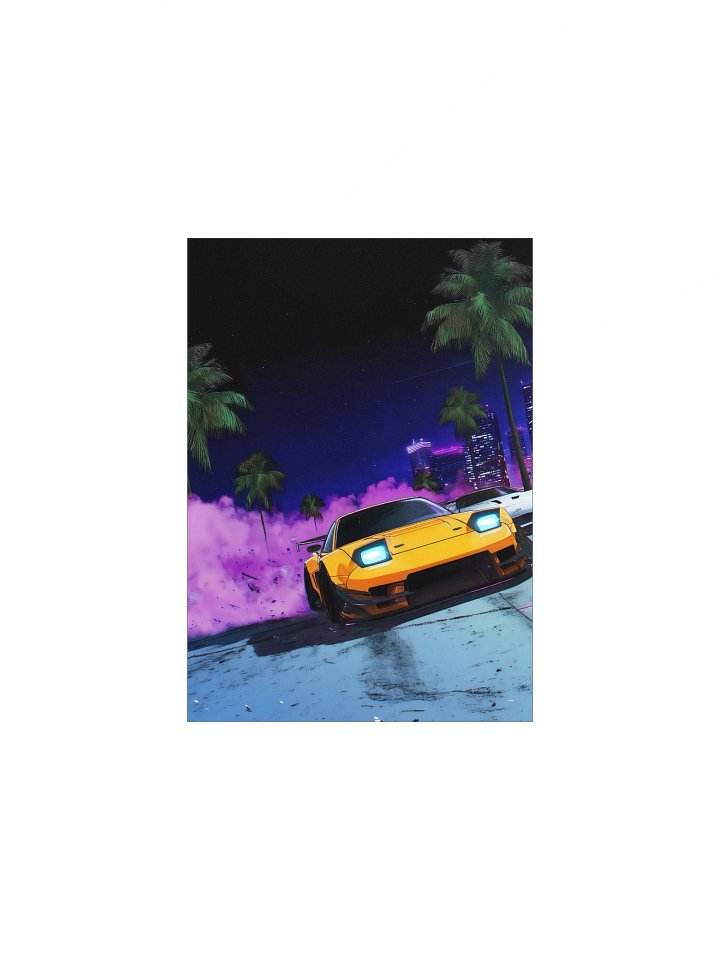 NEON DRIFT Matte Poster product image (1)