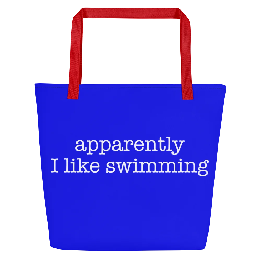 Apparently I Like Swimming Marlins Tote Bag product image (1)