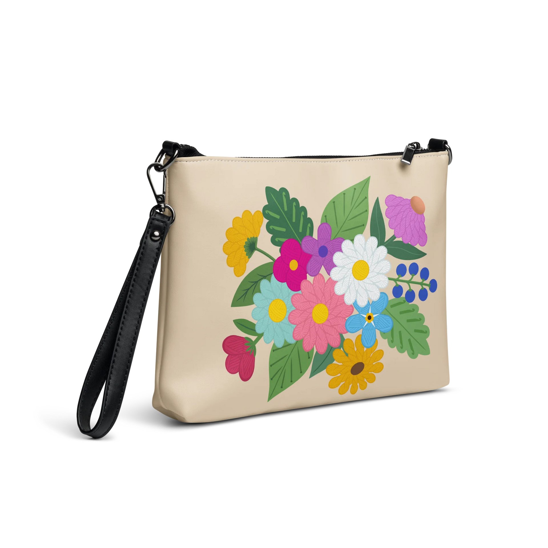 Floral Yarn Crossbody Purse product image (5)