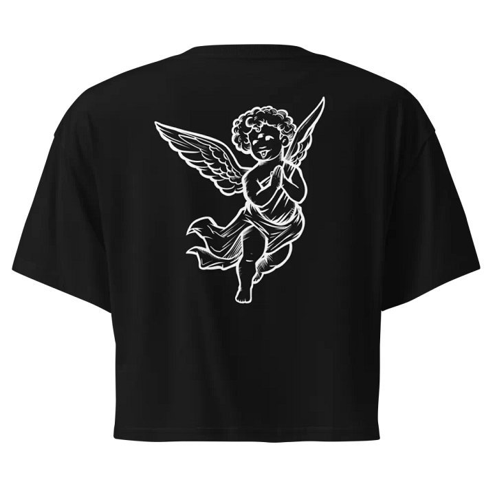 Synner Angel Crop Top (White Embroidery) product image (1)