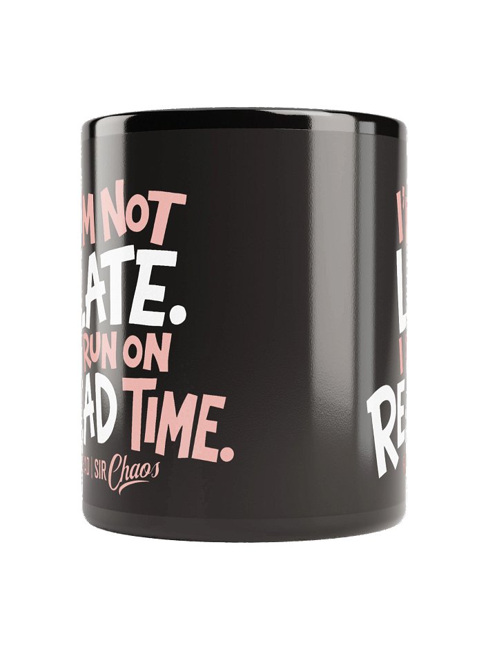 Read Time Black Mug product image (4)