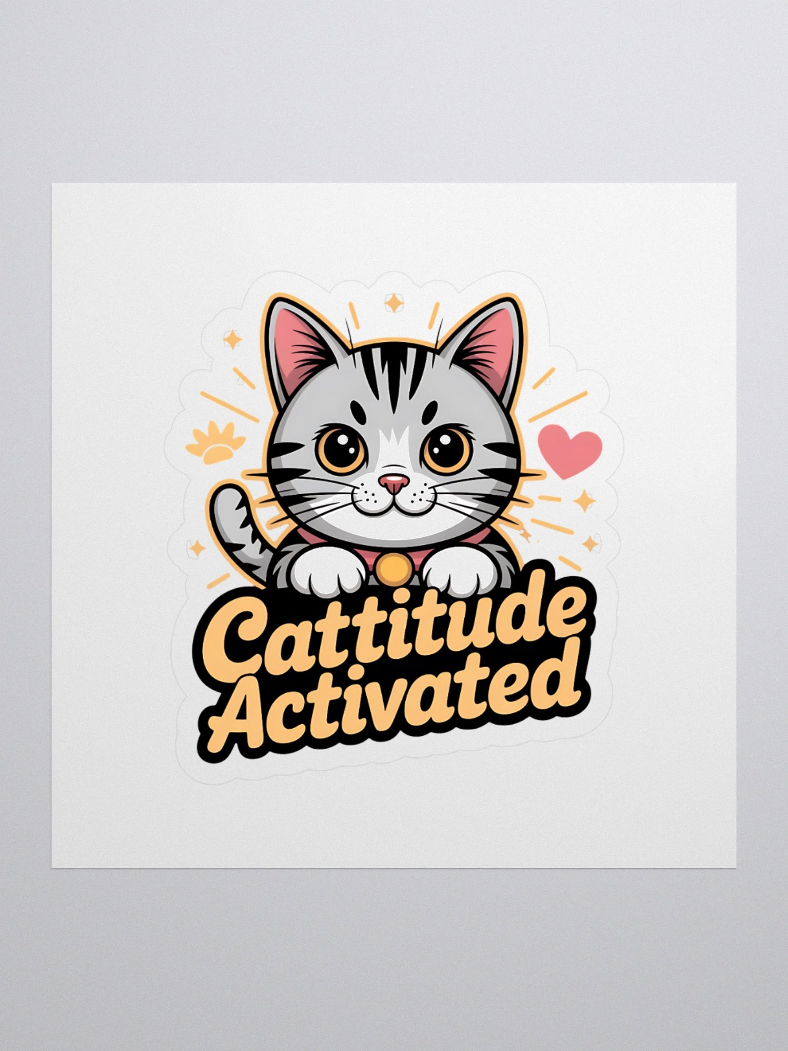 Cattitude Activated Sticker Set product image (1)