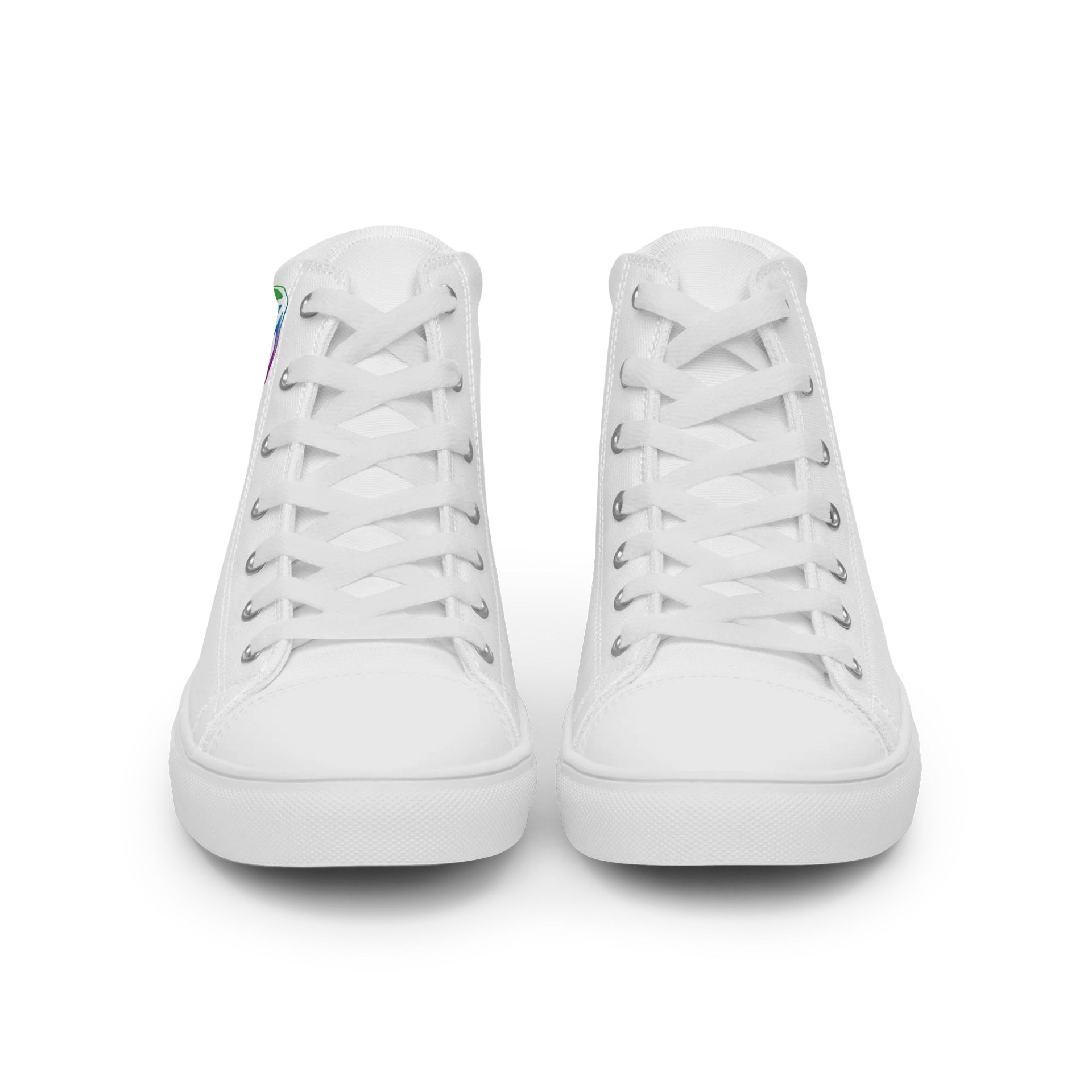 Men's White Canvas High Top - Rainbow Ghostie product image (6)