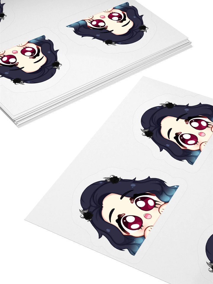 Lily Cyren "Peeking" Kiss-Cut Sticker (x4) product image (2)