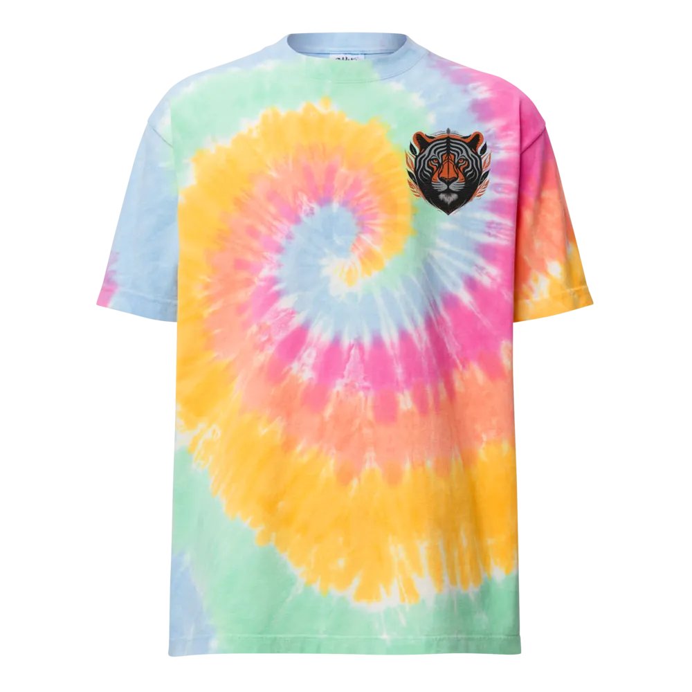 Tiger Spirit Oversized Tie-Dye Tee product image (1)