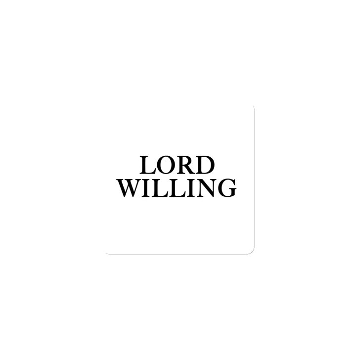 Lord Willing Magnet product image (1)