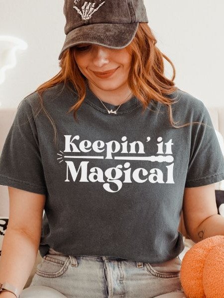 Keeping it Magical Vintage Minimalist Cozy Shirt product image (6)