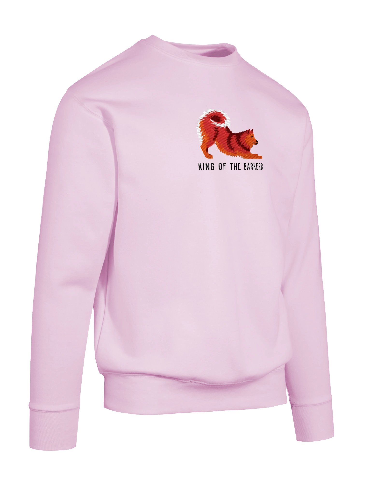 King of the Barkers Sweatshirt (Embroidered) of a Finnish Spitz(Red) product image (66)