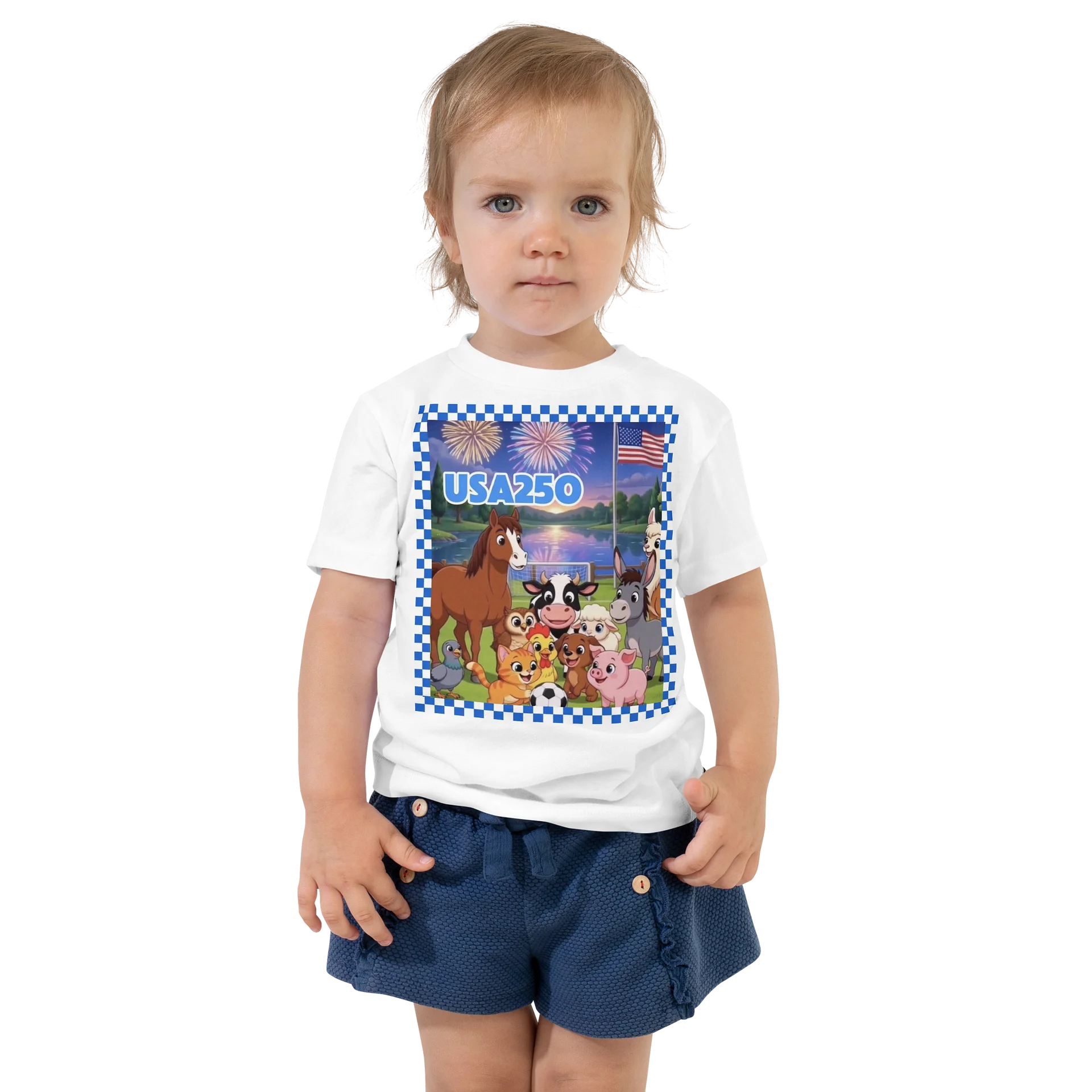 USA250 Farm Friends Toddler Tee product image (1)
