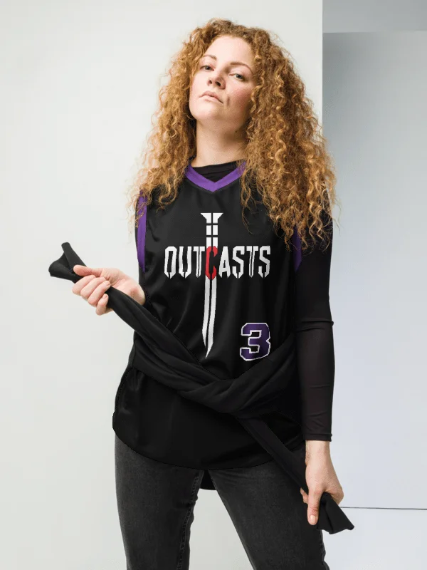 Outcasts Basketball Jersey Purple/Black product image (2)