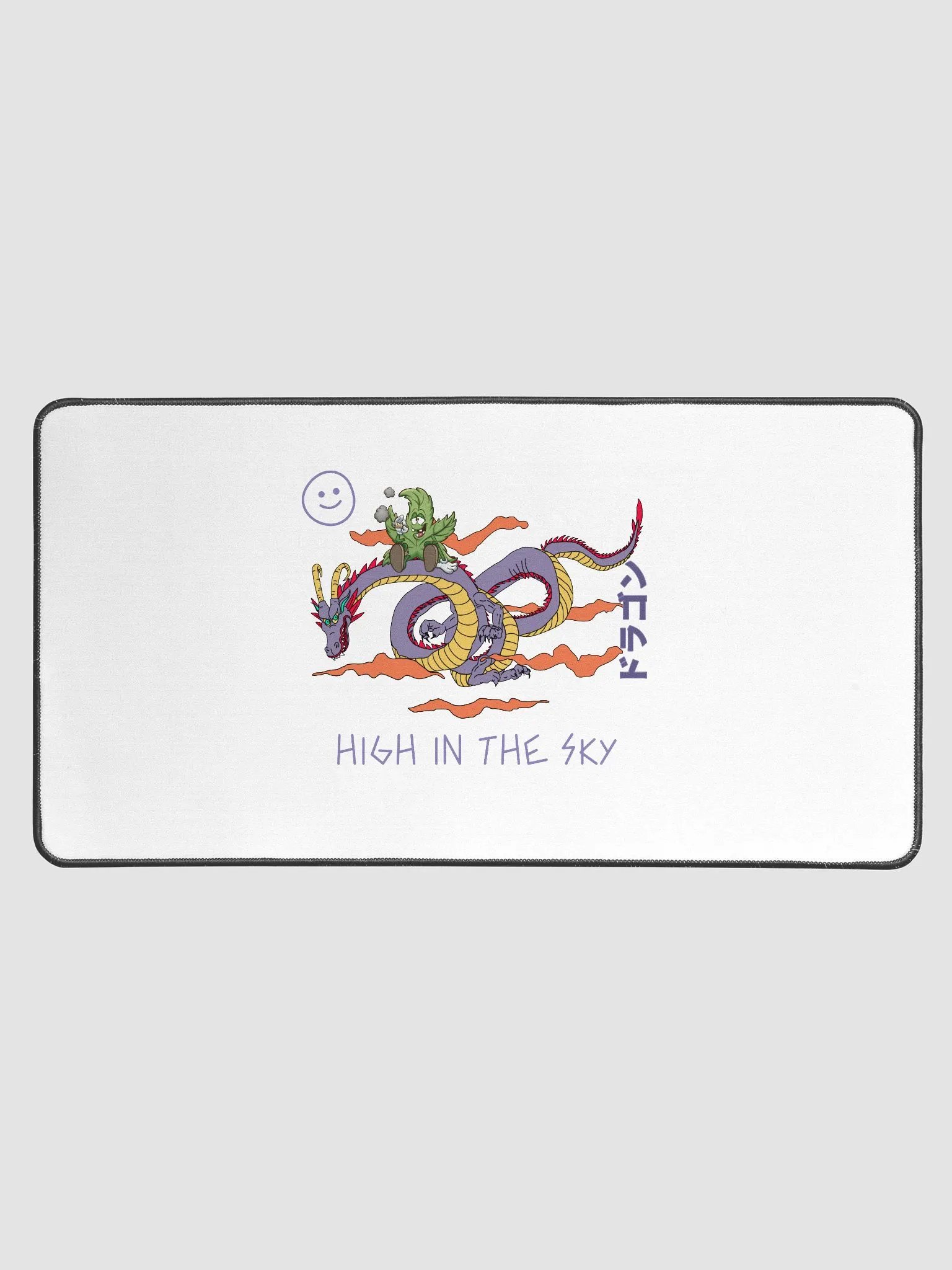 Whimsical Dragon & Leaf Desk Mat product image (1)