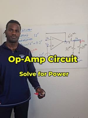 Negative Feedback Op-Amp Circuit - Solve for Power  Follow me on:  YouTube: https://www.youtube.com/@ProfessorGovalla Instagram: www.instagram.com/professorgovalla TikTok: www.tiktok.com/@professorgovalla Check out the webpage: https://professorgovalla.com/