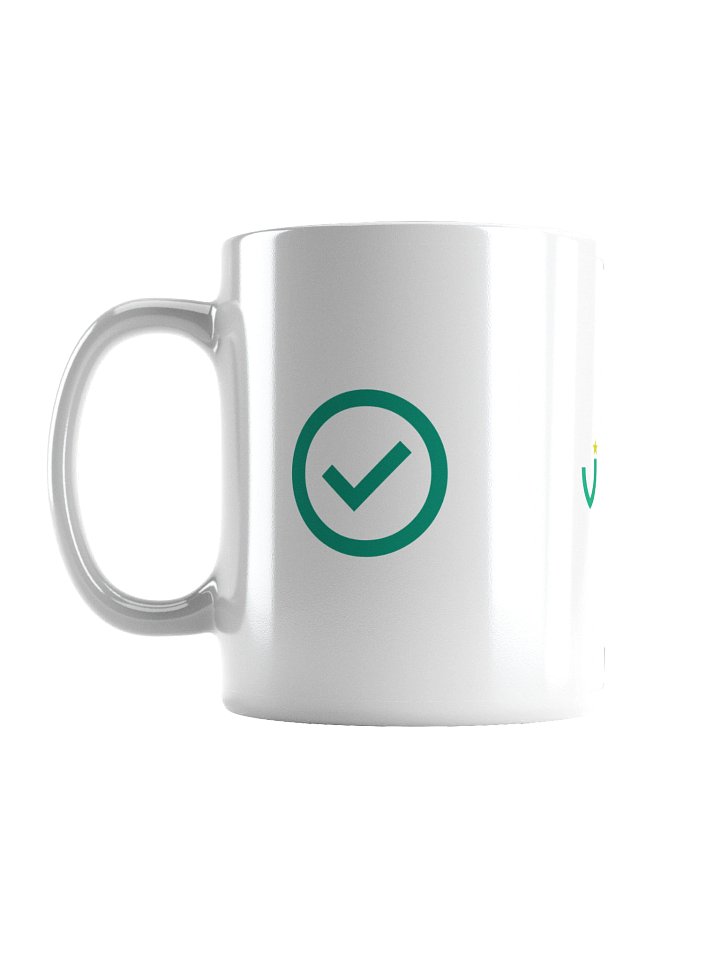 GREEN TICK White Glossy Mug product image (1)