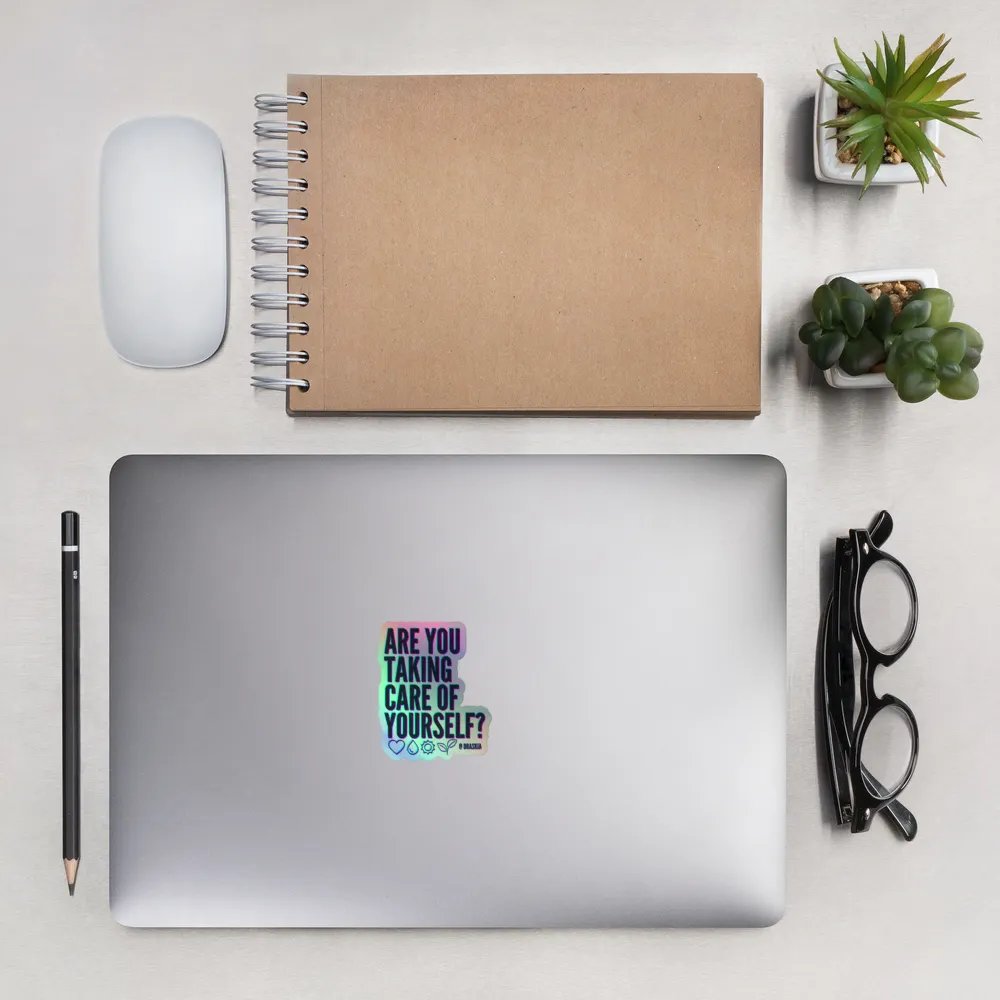 Neon Self-Care Holo Sticker product image (2)