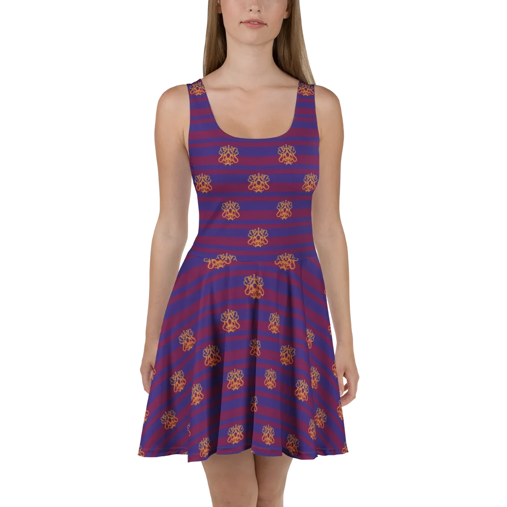 Purple Flirty Academic Skater Dress product image (1)