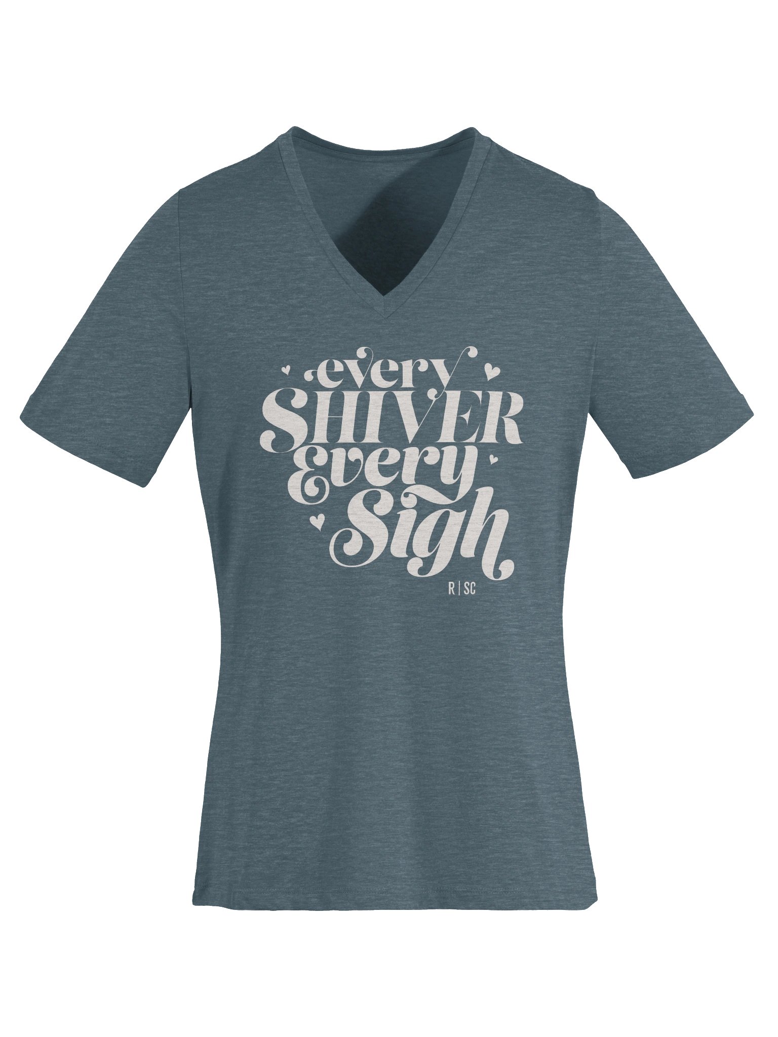 Every Shiver Every Sigh VNeck Tshirt product image (5)