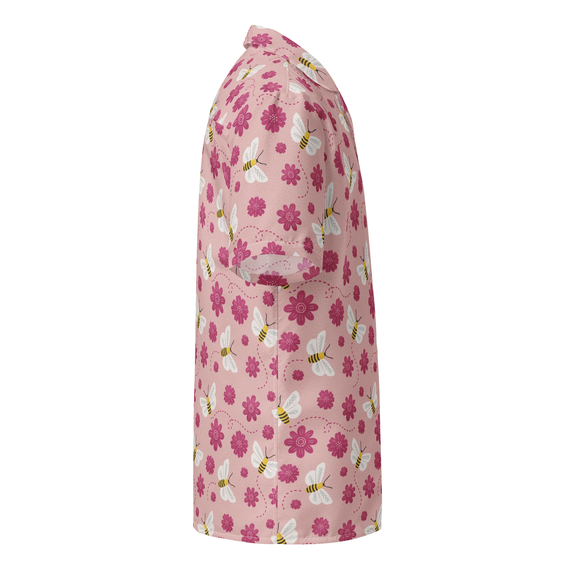 Little Pink Bees Hawaiian Shirt product image (4)