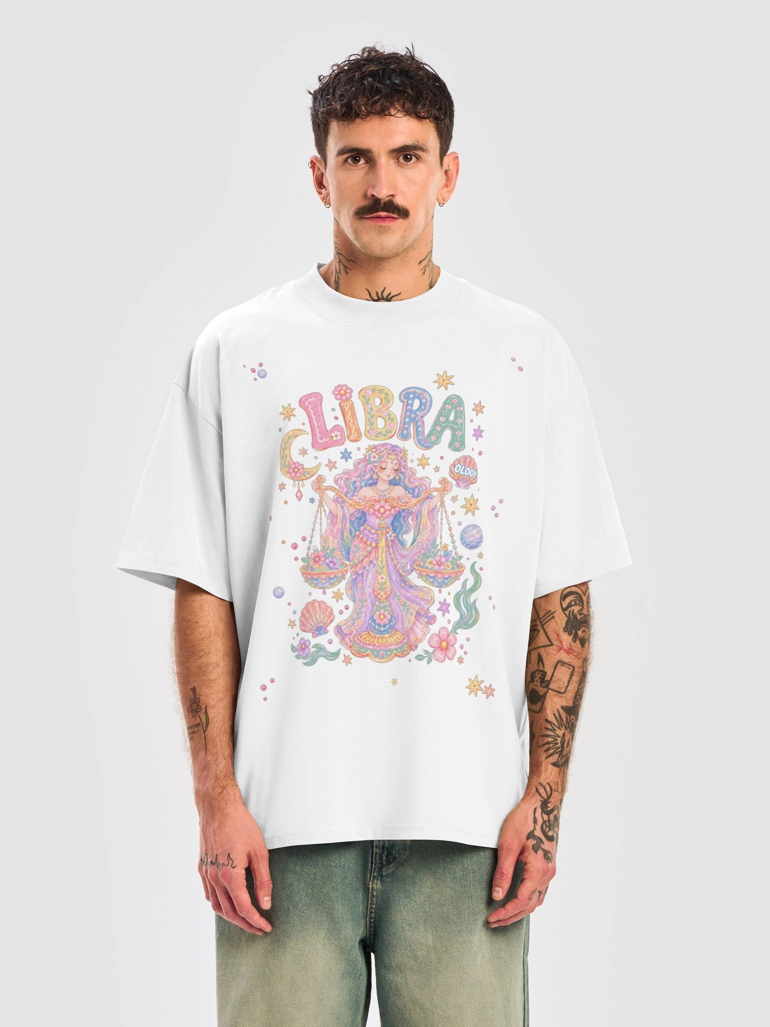 Libra Astro Pop Oversized Tee product image (14)