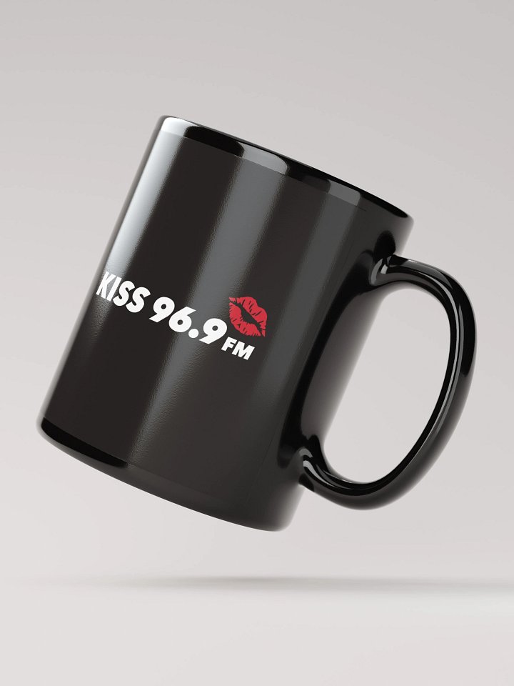 Kiss 969 logo black coffee mug product image (3)