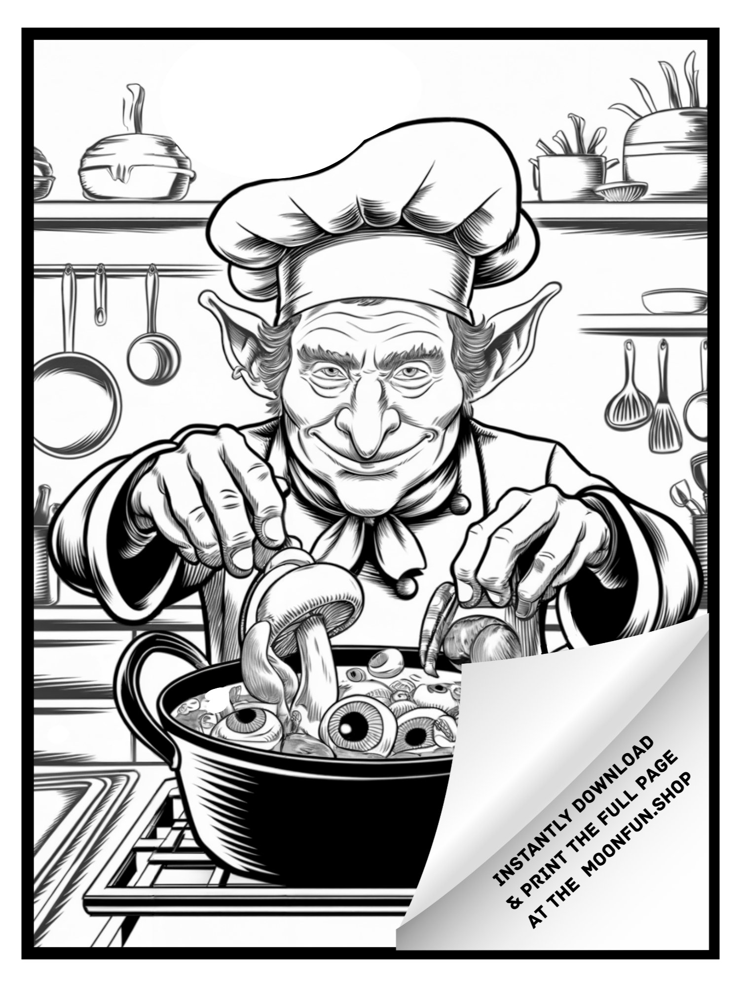 🕸️ 150 Spooktacular Halloween Coloring Pages for Teens & Adults product image (3)