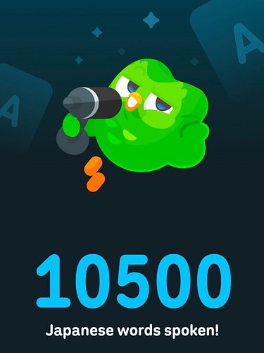 Safe to say the speaking lessons have been popping off 🤣 #duolingo #duolingojapanese #speaking #learning #keepgoing