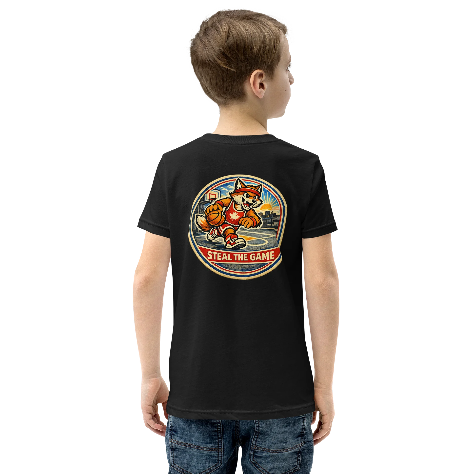 Fox Basketball Player T-Shirt for Kids | The Wild Games product image (2)