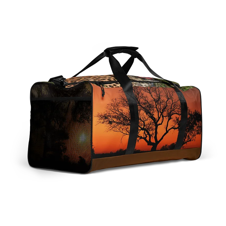 Apex Sunset: The Fierce Leopard Snarling All-Over Print Duffel product image (2)