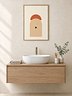 Terracotta Sun Arch Print | Abstract Bathroom Wall Art