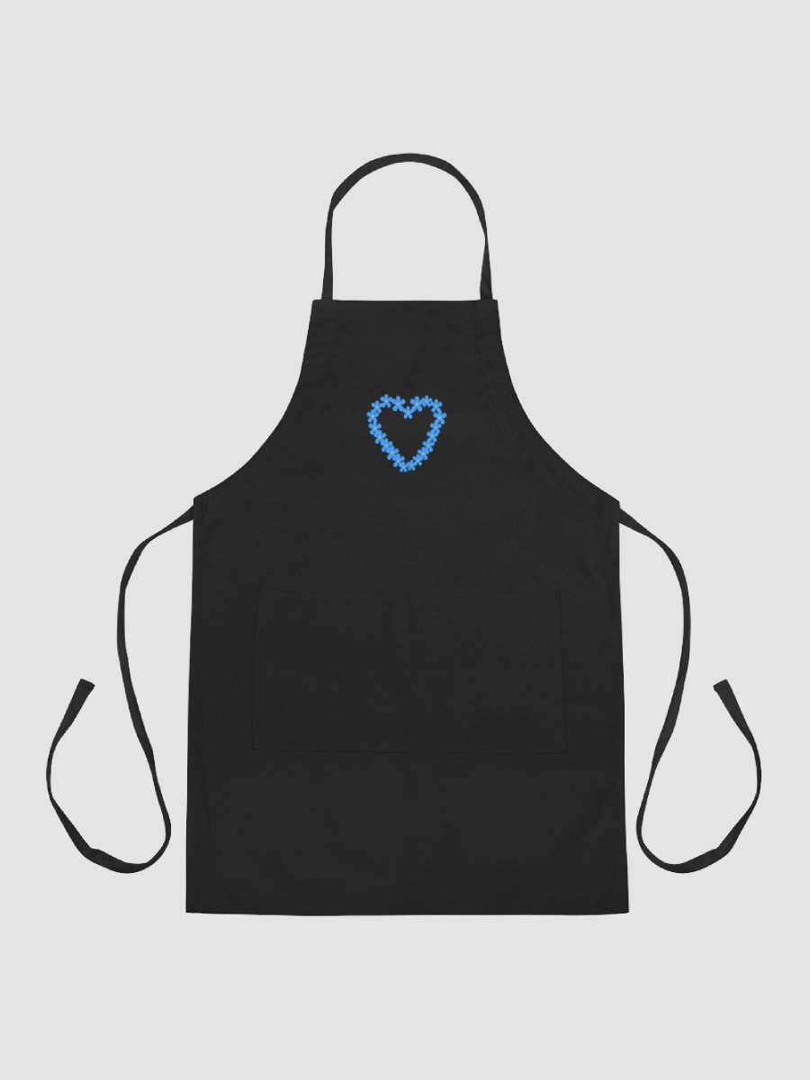 Forget-Me-Not Heart Embroidered Apron product image (1)