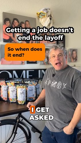 Does a layoff end when you get a new job? #jobsearch #popcorn #lifelessons
