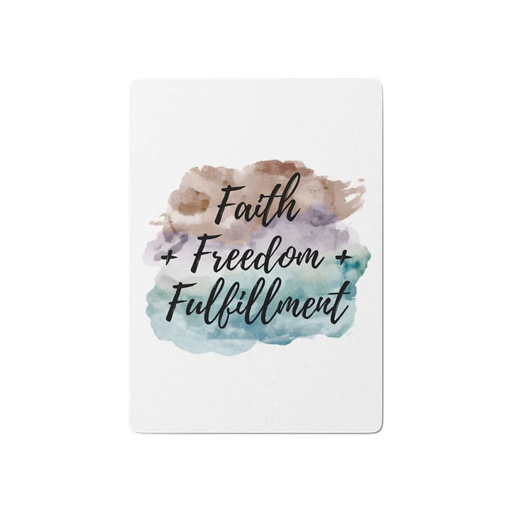 Faith + Freedom + Fulfillment Playing Cards product image (1)