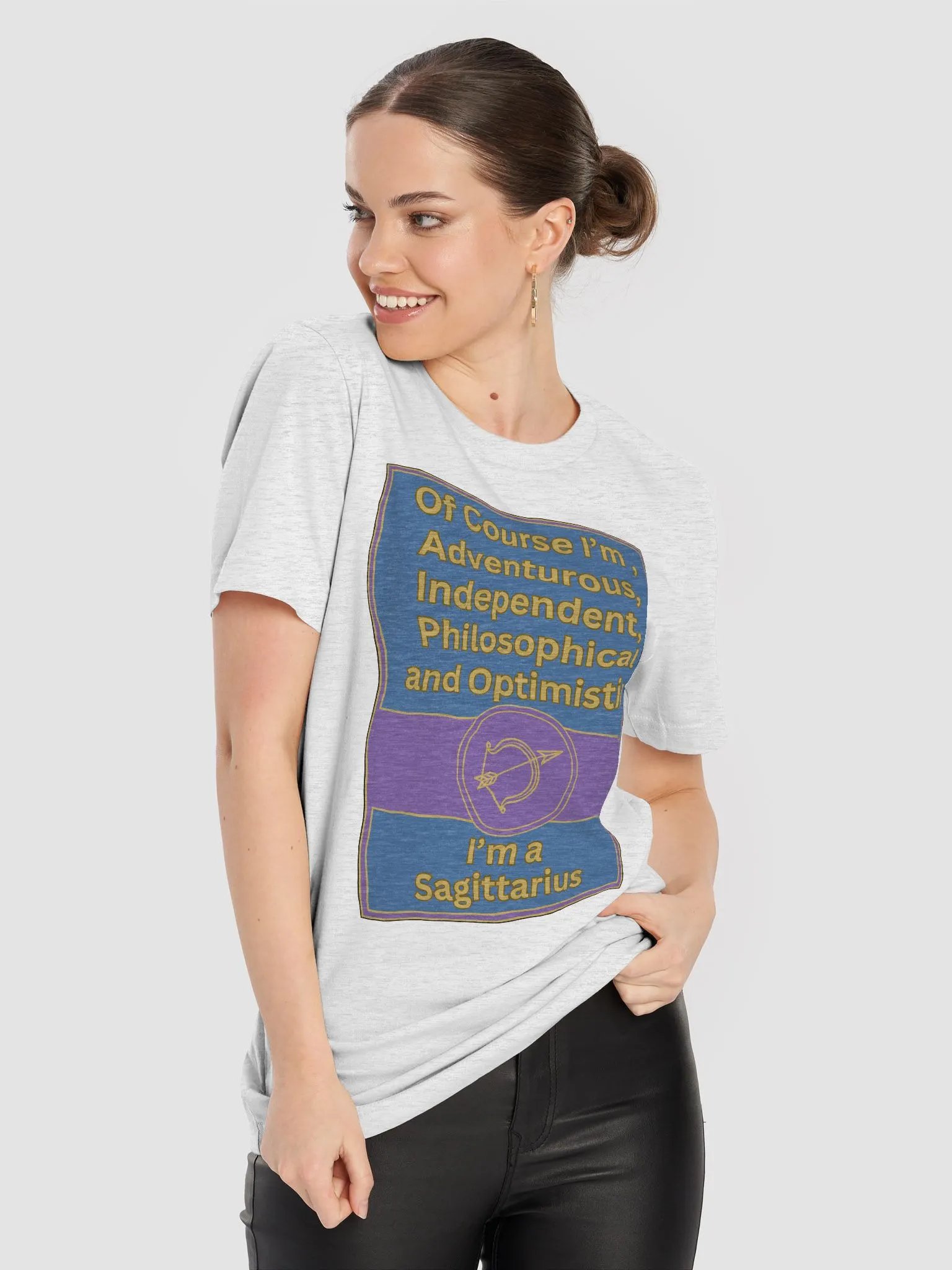Of Course I’m Sagittarius Zodiac Sign T-Shirt, Zodiac Sign Vibes T-Shirt, Sagittarius T-Shirt, Astrological T-shirt product image (1)